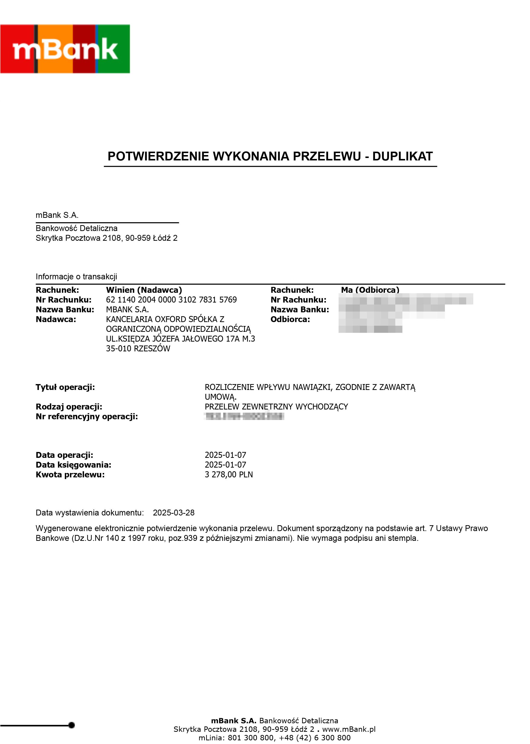 Potwierdzenie przelewu 3